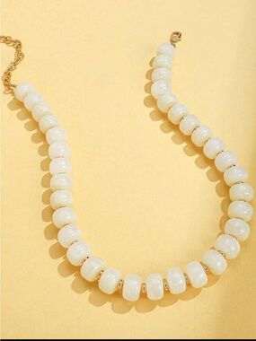 Chunky Resin Beaded Statement Necklace